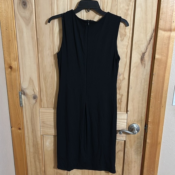 Carmen Marc Valvo Black Gold Studded Dress - Picture 3 of 5